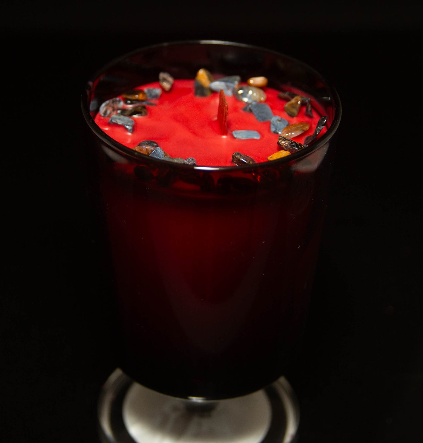 Dragon’s Blood Candle Tumbler (Vintage Lumiere Ruby Red Goblets)