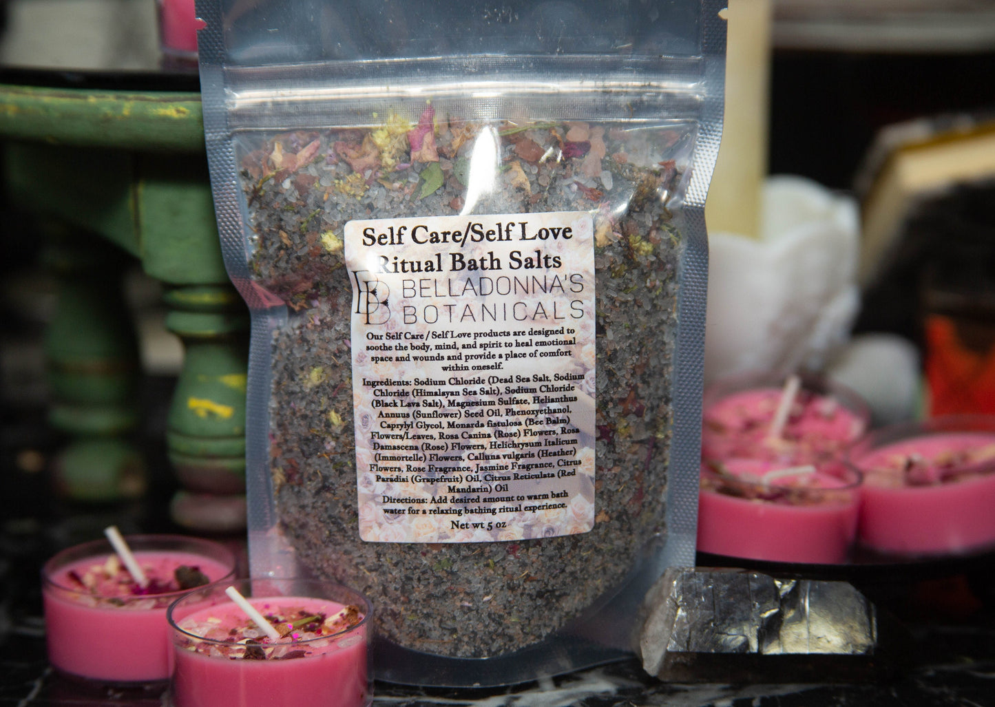 Self Love + Self Care Ritual Bath Salt Pouch