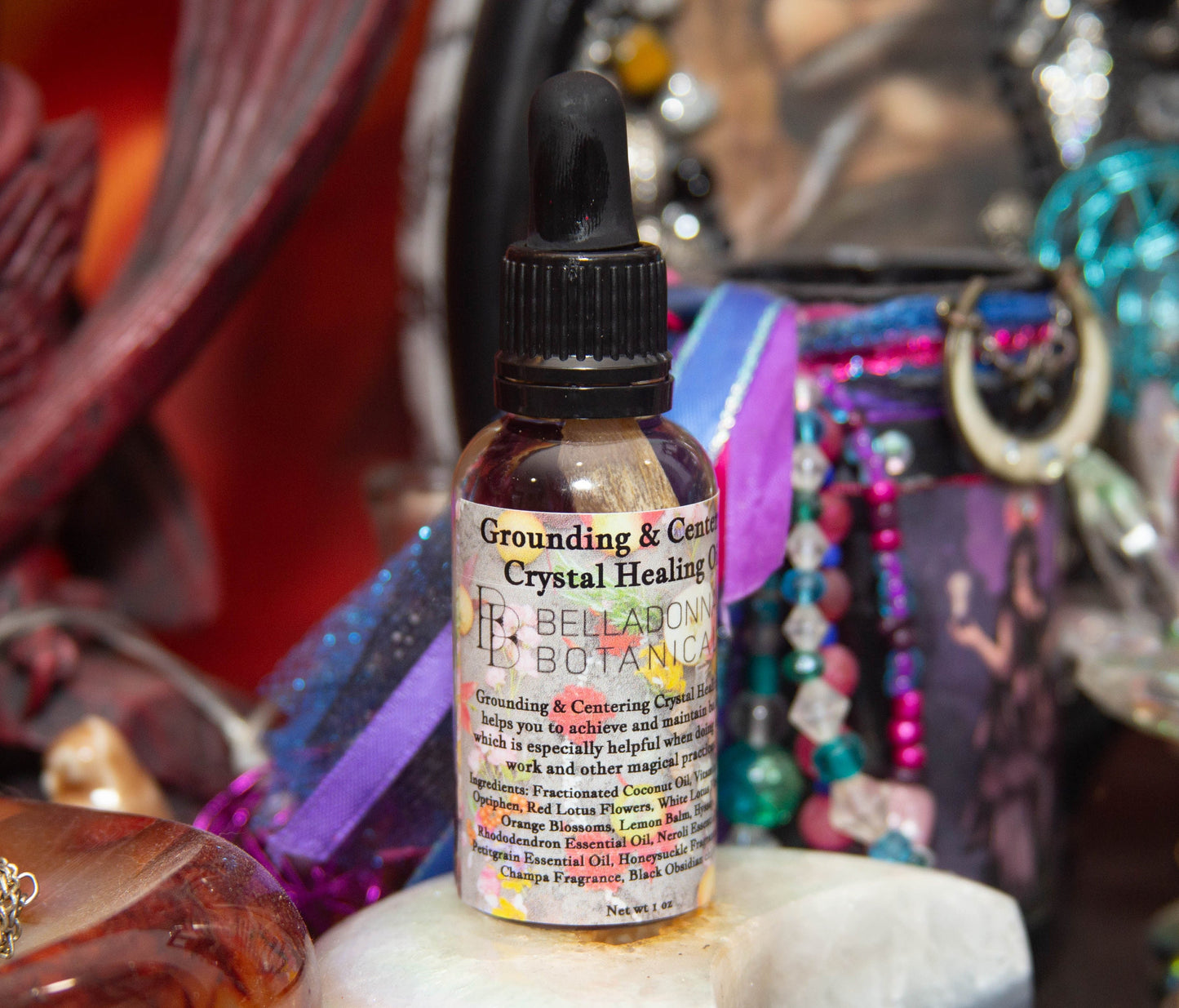 Grounding & Centering Crystal Healing Oil