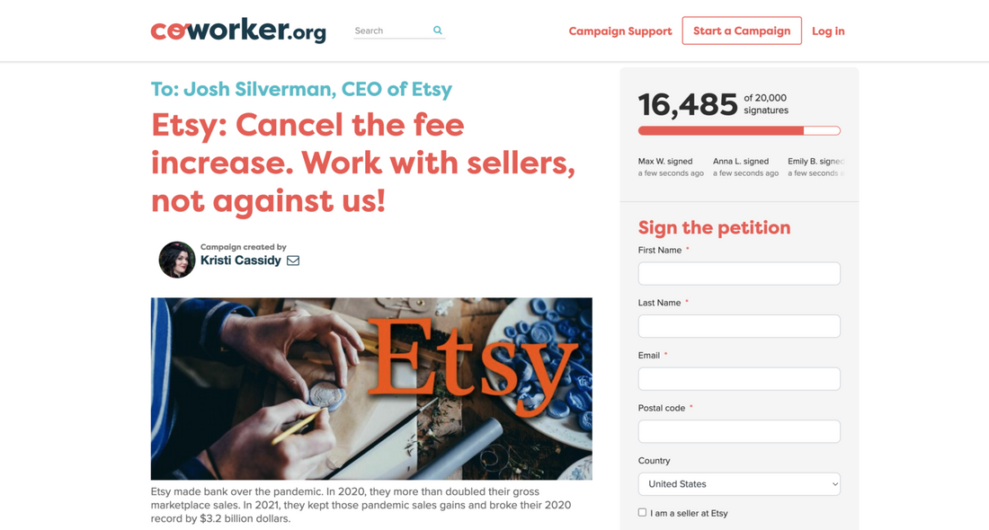 Our Thoughts on the Etsy Seller Strike