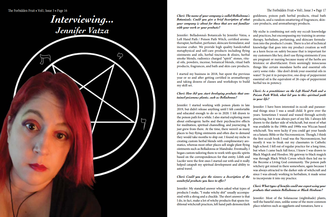 Interview Featured in the September Issue of The Forbidden Fruit