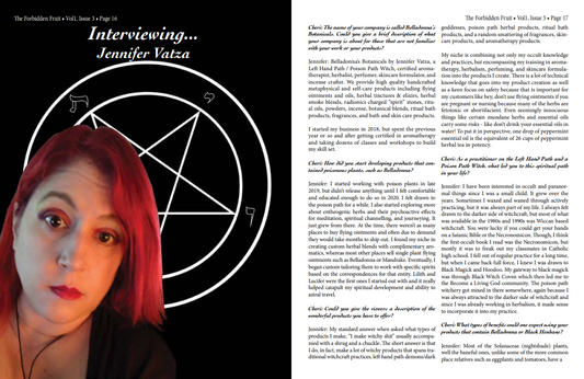 Interview Featured in the September Issue of The Forbidden Fruit
