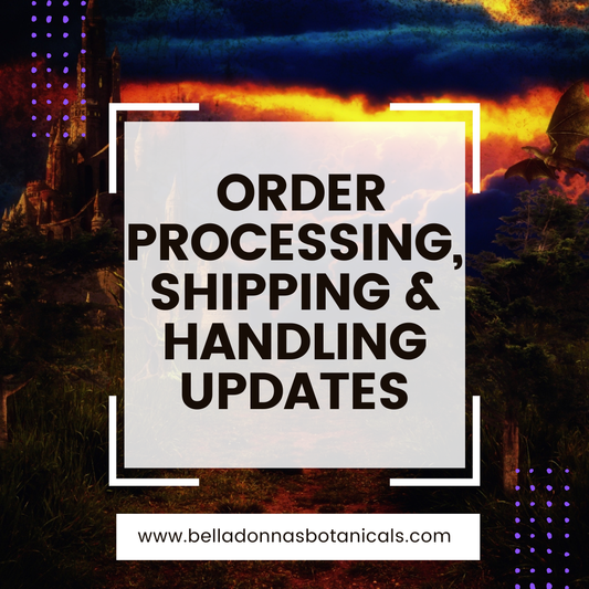 Order Processing, Shipping & Handling Updates