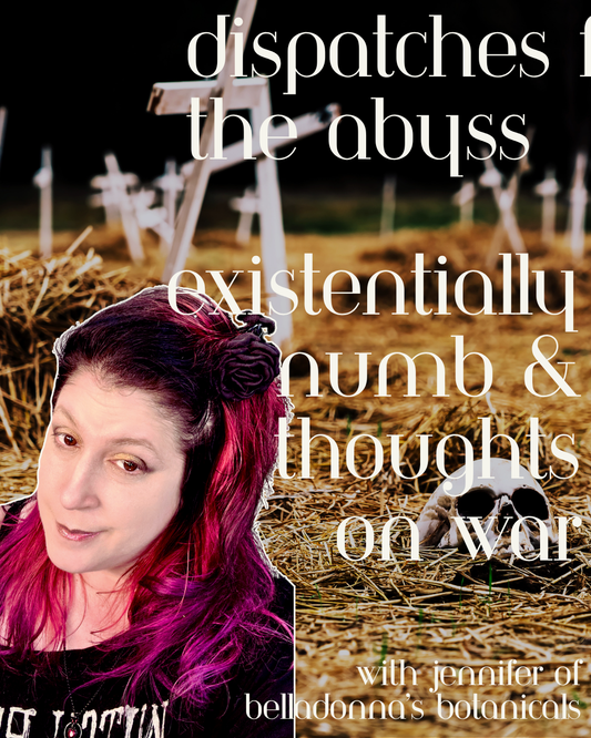 Dispatches from the Abyss: Existentially Numb & Thoughts on War