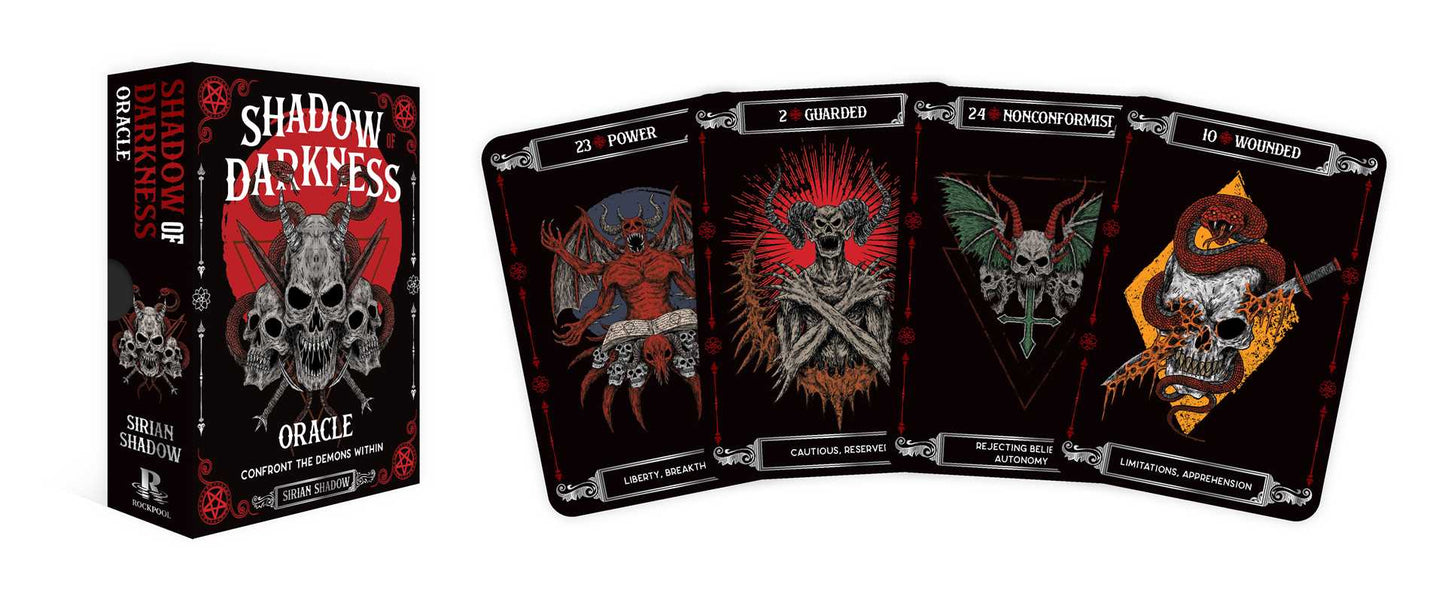 Shadow of Darkness Oracle by Sirian Shadow: Flashcards; 112 pages / English