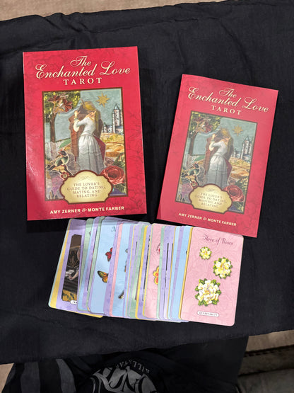 The Enchanted Love Tarot: The Lover's Guide to Dating, Mating, and Relating (Tarot Kit Box Set with 78 Cards and Guide Book)  (Used)