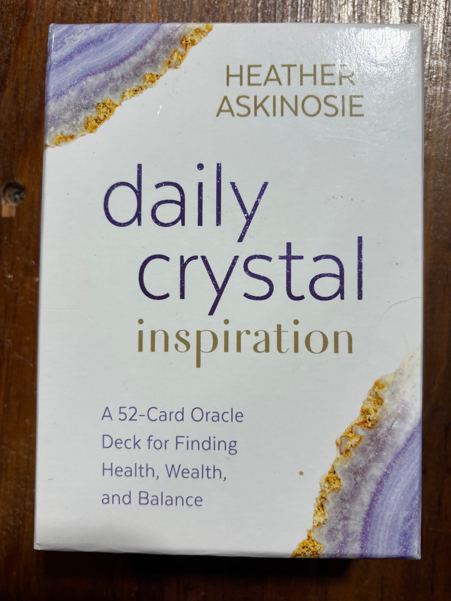 Daily Crystal Inspiration: A 52-Card Oracle Deck for Finding Health, Wealth, and Balance (Used)