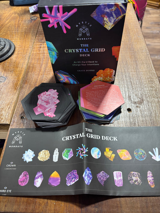 Mystic Mondays: The Crystal Grid Deck: An 80-Card Deck to Charge Your Intentions (Used)