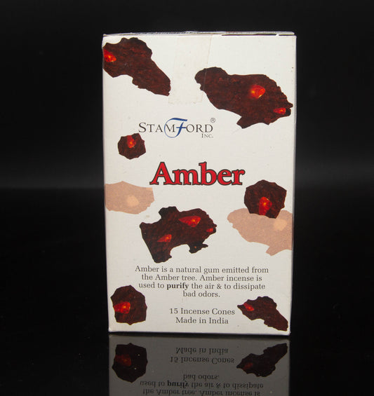 Amber Incense Cones (Stamford)