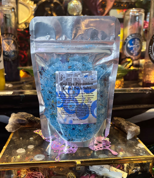 Evil Eye Protection Ritual Bath Salt Pouch