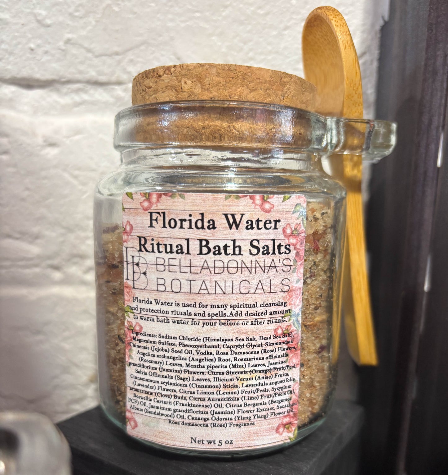 Florida Water Ritual Bath Salt Jar