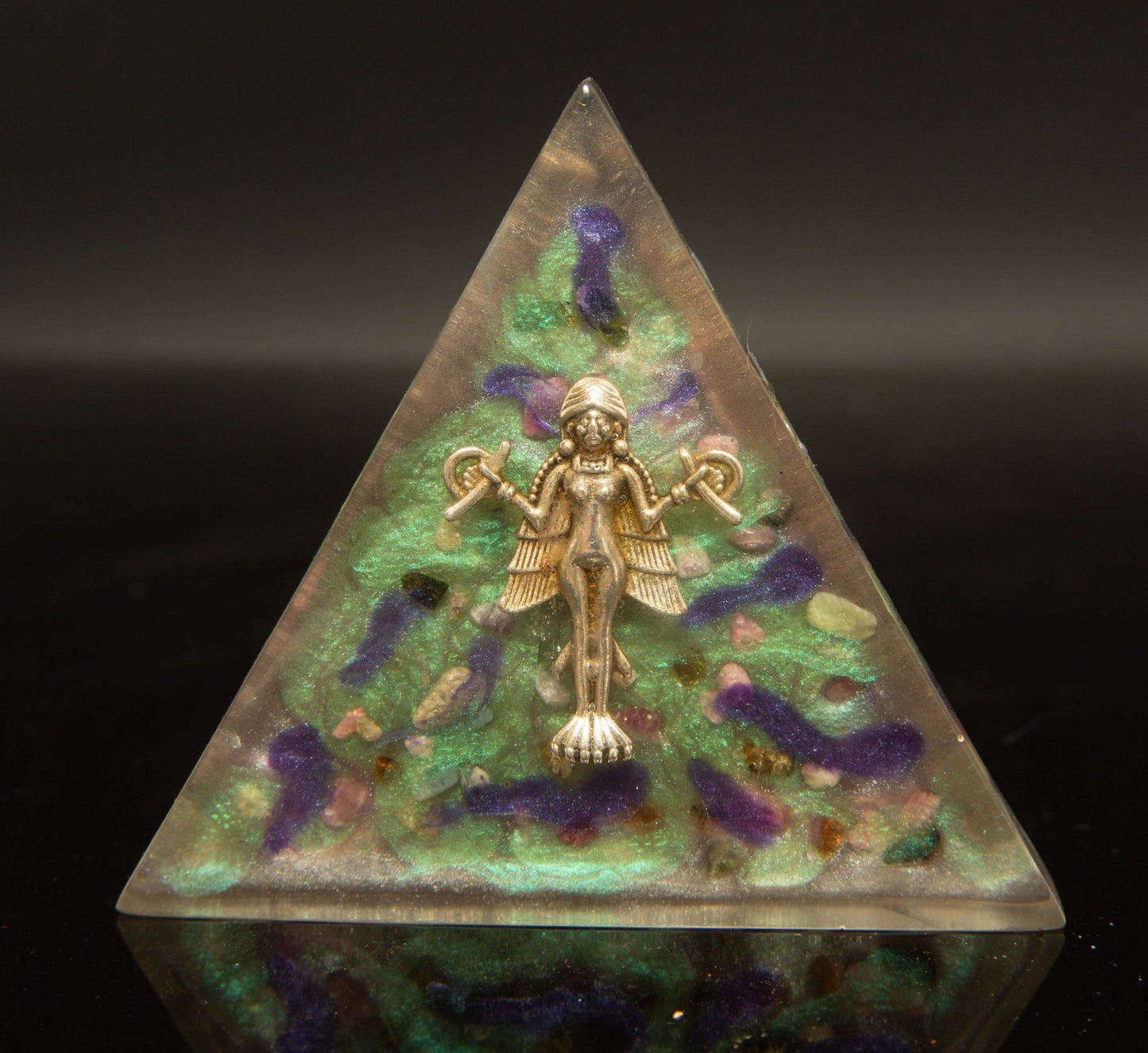 Lilith Goddess Resin Triangle of Power (used)