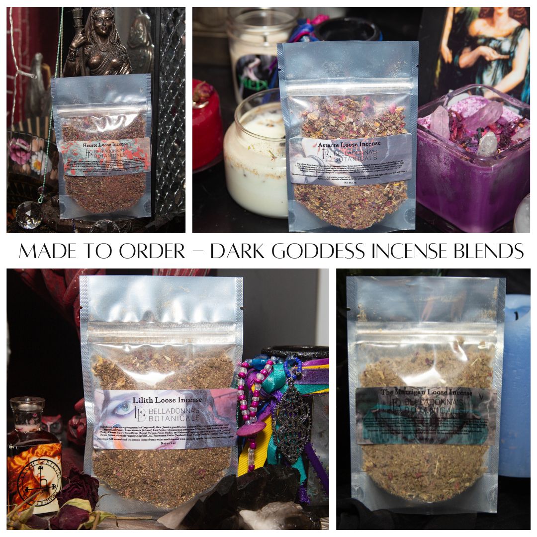 Made to Order Dark Goddess Incense Blends