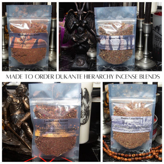 Made to Order Dukante Hierarchy Incense Blends