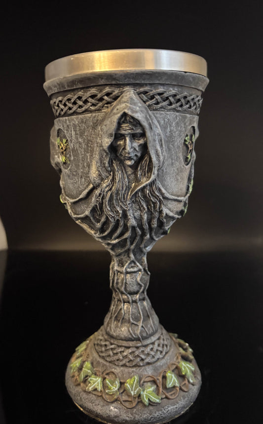 Mother Maiden Crone Triple Goddess Chalice 12oz (used)