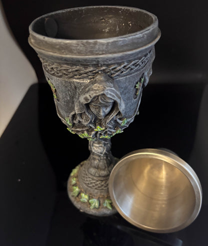 Mother Maiden Crone Triple Goddess Chalice 12oz (used)