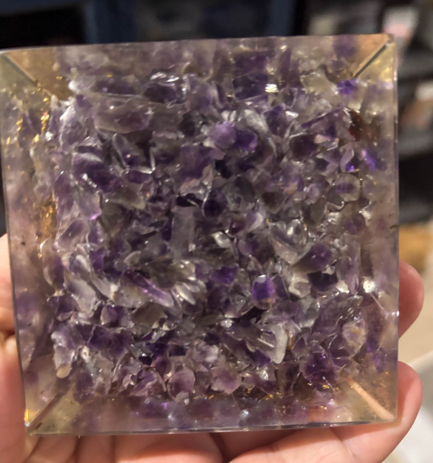 Amethyst Orgone Pyramid (used)