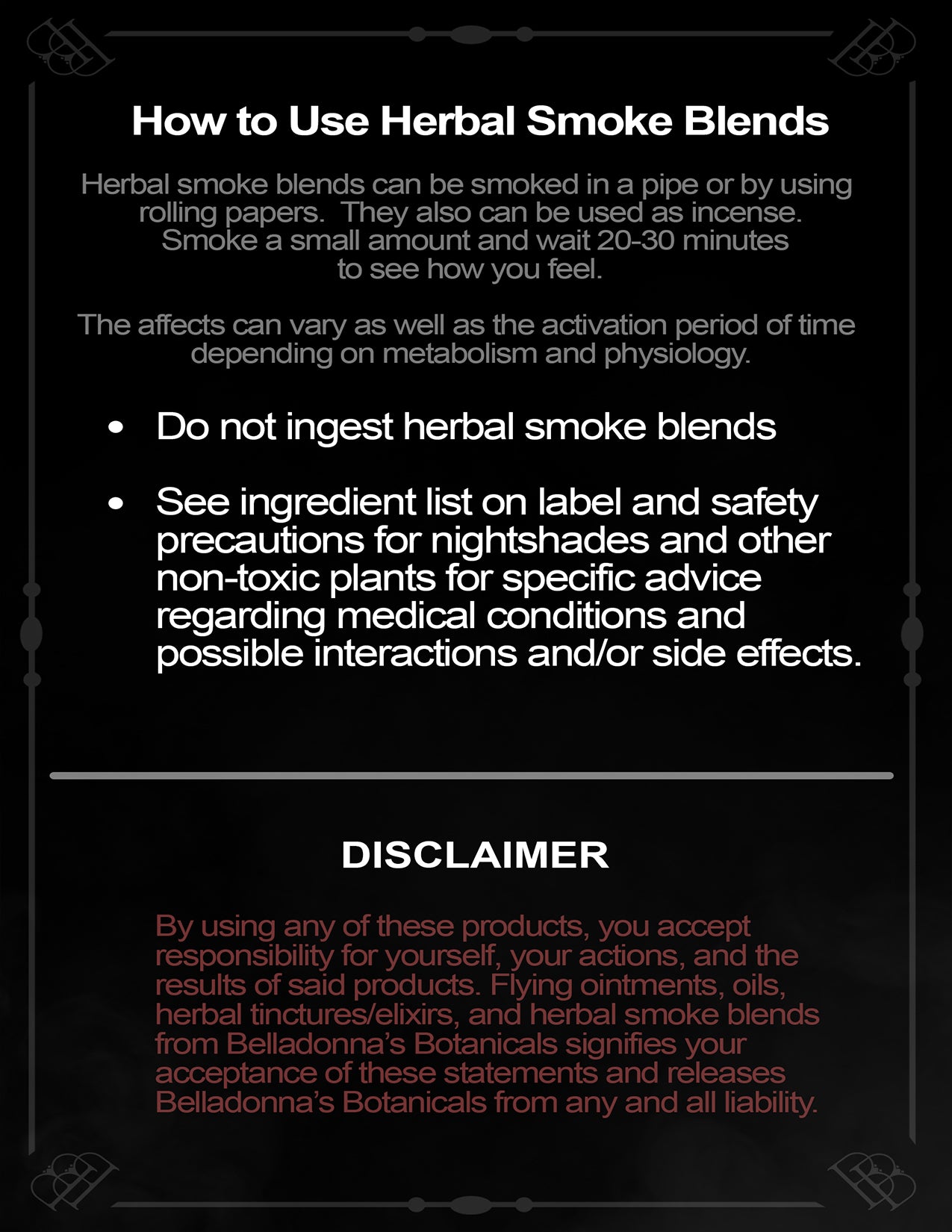 Made to Order Herbal Smoke Blends
