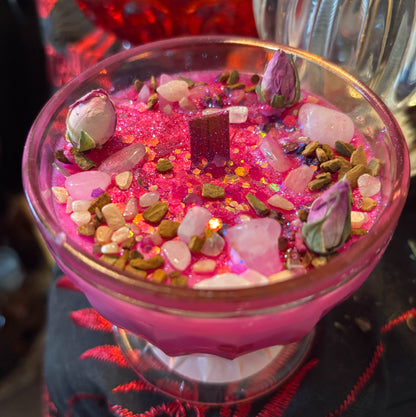 Soulmate Connection Candle (Jeanette Depression Glass Bowl)