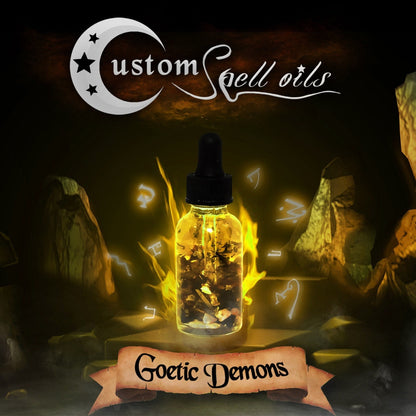 Custom Spell Oils for Goetic Demons