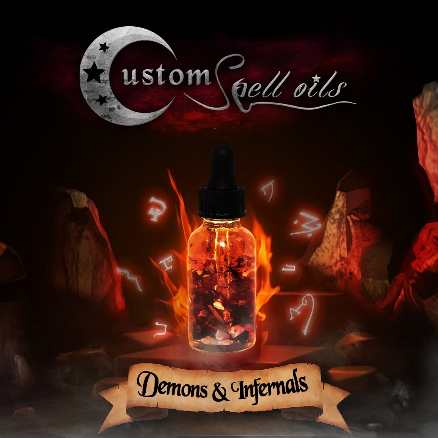 Custom Spell Oils for Demons and Infernals