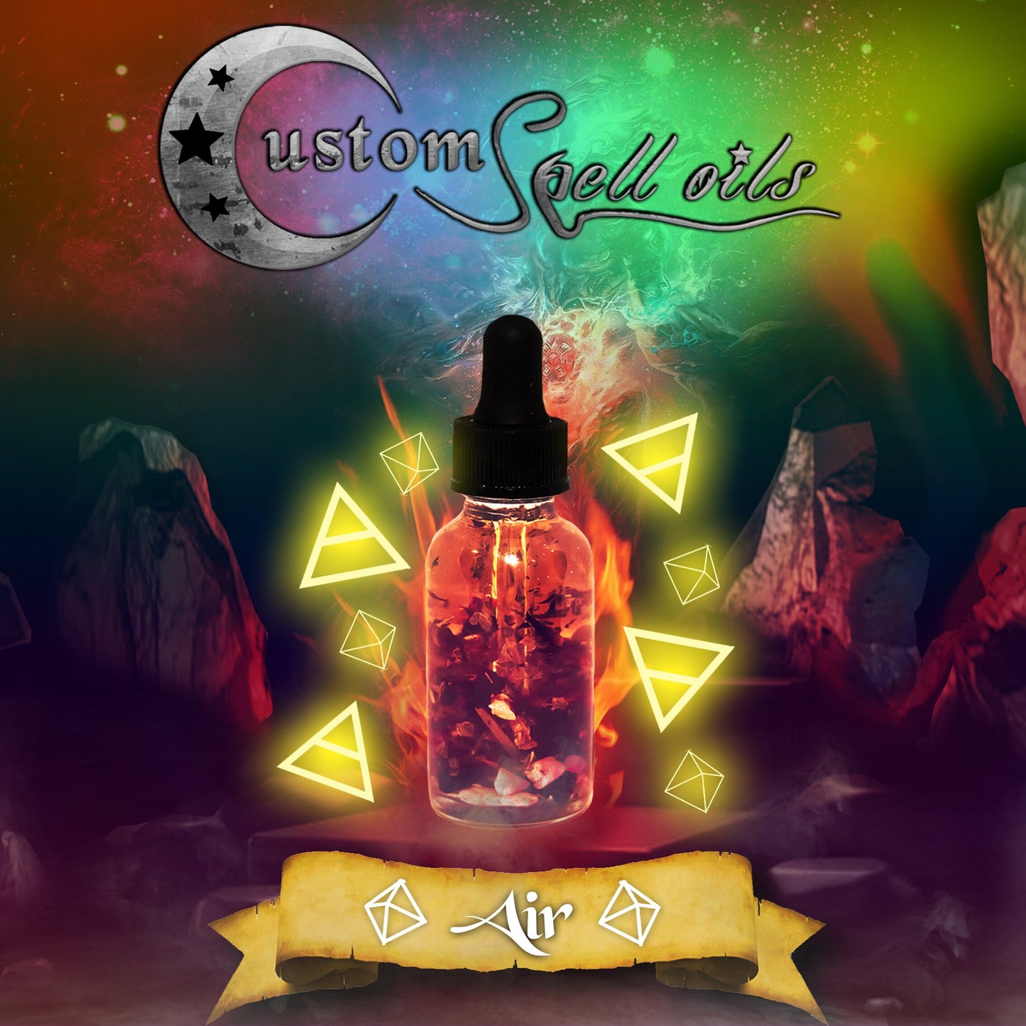 Custom Spell Oils for the Elements