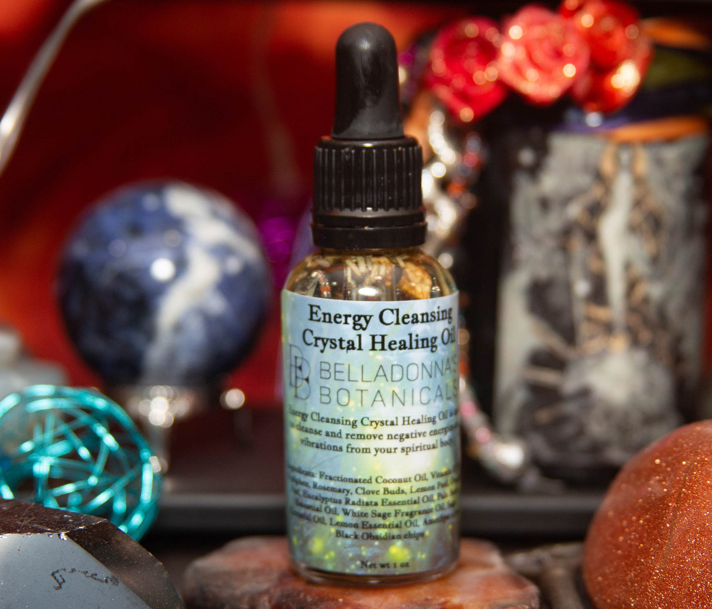 Energy Cleansing Crystal Healing Oil